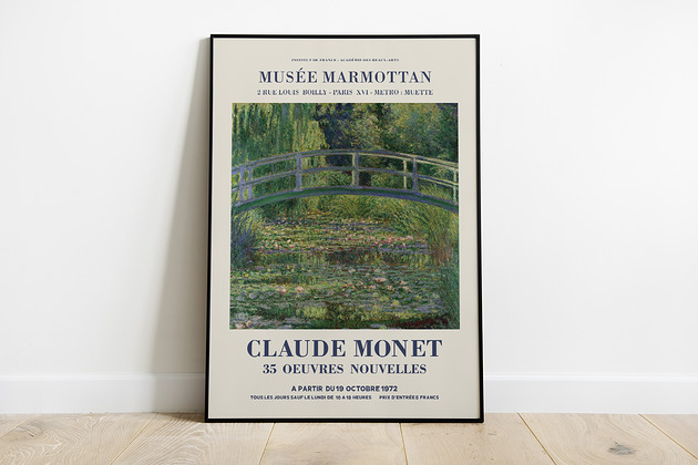 grafiki i ilustracje Claude Monet- plakat wystawowy