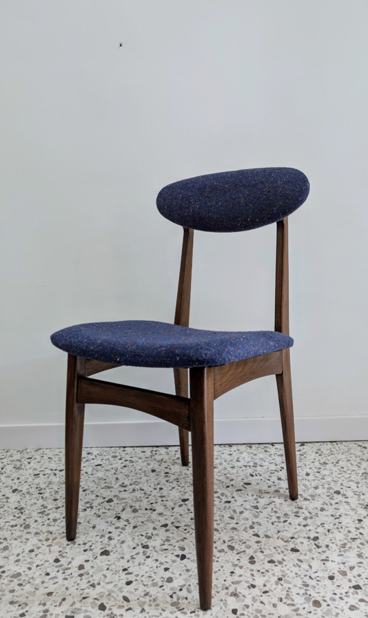 krzesła Krzesło tapicerowane navy blue