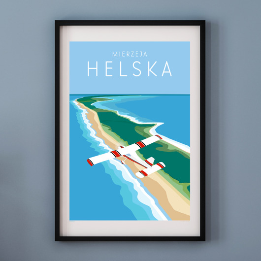 Plakat MIERZEJA HELSKA A2 A. W. WIĘCKIEWICZ