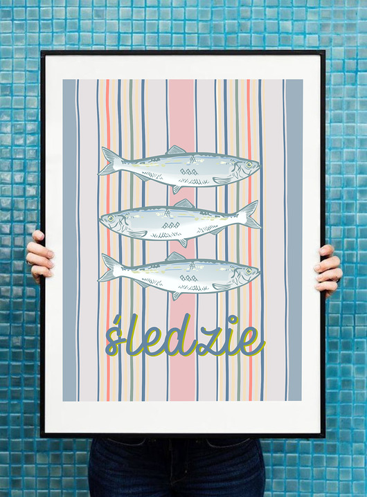 plakaty Plakat Śledzie
