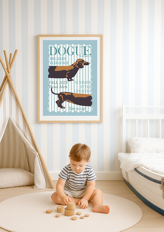 obrazy i plakaty do pokoju dziecięcego Plakat Dogue