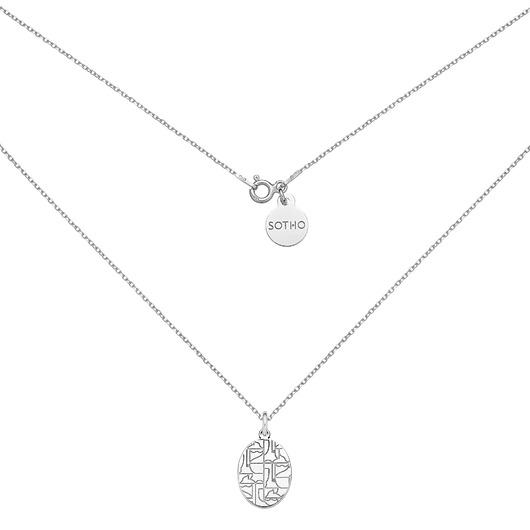 srebrne naszyjniki Srebrny medalion Art N1