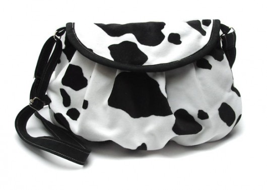 torebka mini&#039;midi - łaciata black&white - elfagado