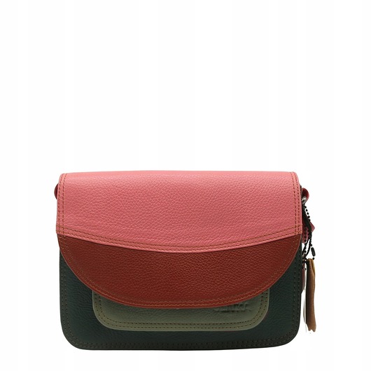 torby na ramię Torebka damska skórzana regulowany pasek kolorowa eko OLIVKA