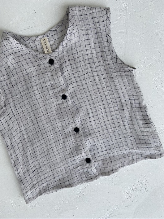 Lniany Top Kratka Early Bird Kids