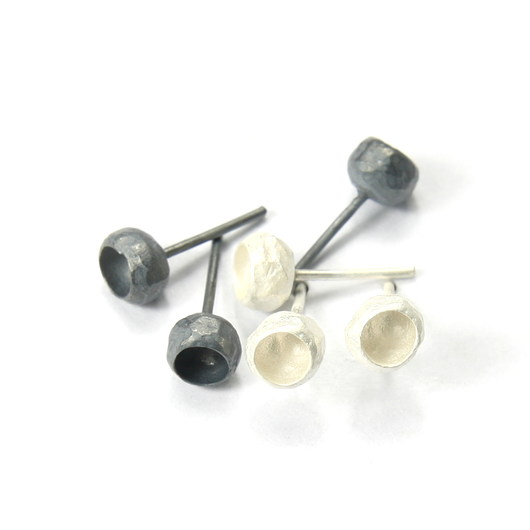 kolczyki wire wrapping Acorns mini: kolczyki (05ox)