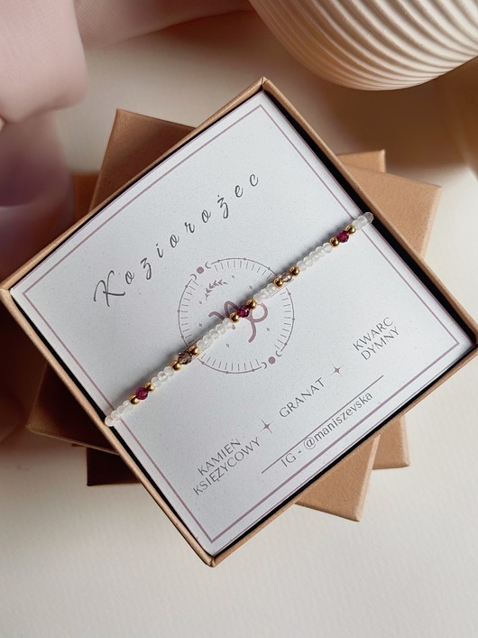 bransoletki z kamieni naturalnych Bransoletka z kamieniami dla zodiakalnego Koziorożca