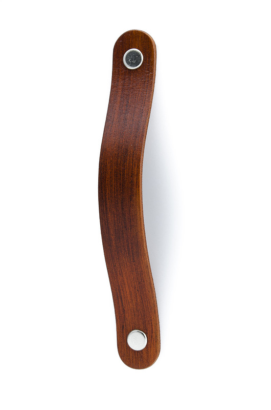 gałki do mebli Skórzany uchwyt meblowy COLORISO S TAN WOOD P