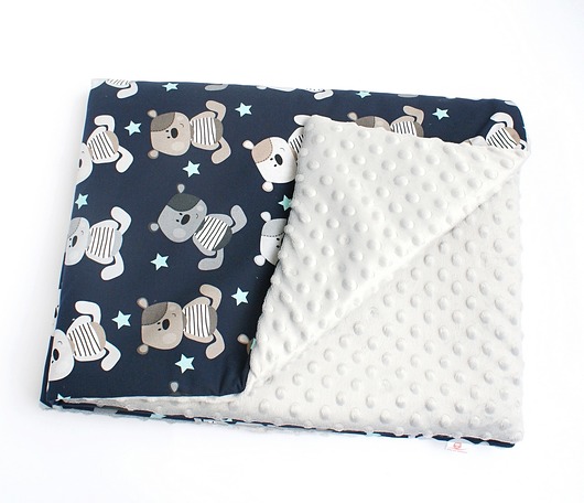 Kocyk Miś Teddy Owl on cotton