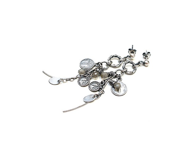 kolczyki z kamieniami Kolczyki Numizmaty  vol. 17  