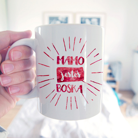 Mamo jesteś boska Kubek ONE MUG A DAY