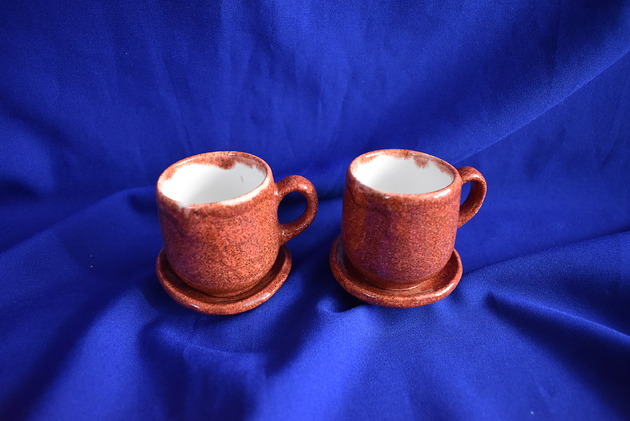 filiżanki Filiżanki ceramiczne czerwone