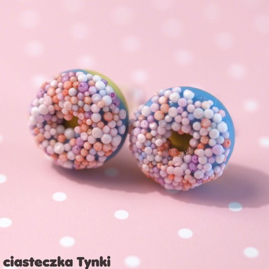 kolczyki donuty ciasteczkatynki
