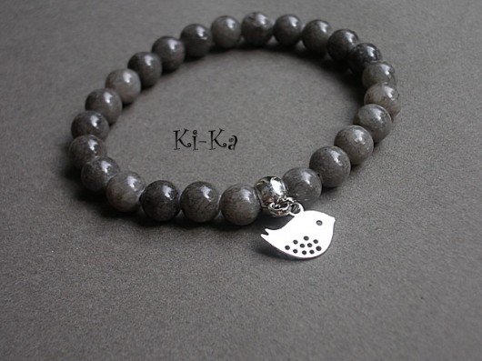 Trzy kolory /grey/- bransoletka KiKa pracownia