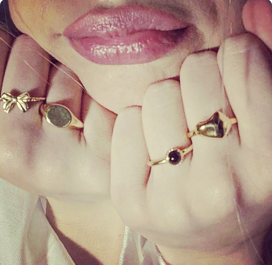 pierścionki złote Pierścionek Piękny nieregularny kształt