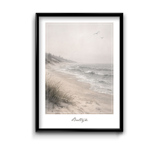plakaty Plakat Bałtyk Sepia