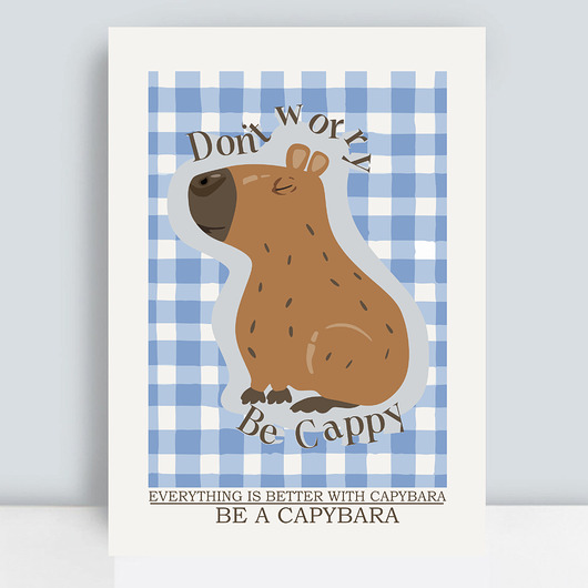 obrazy i plakaty do pokoju dziecięcego Plakat Kapibara