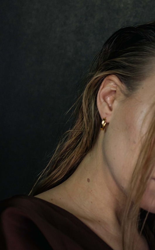 Kolczyki srebrne INA Hoops- silver maksi.miuk Jewelry