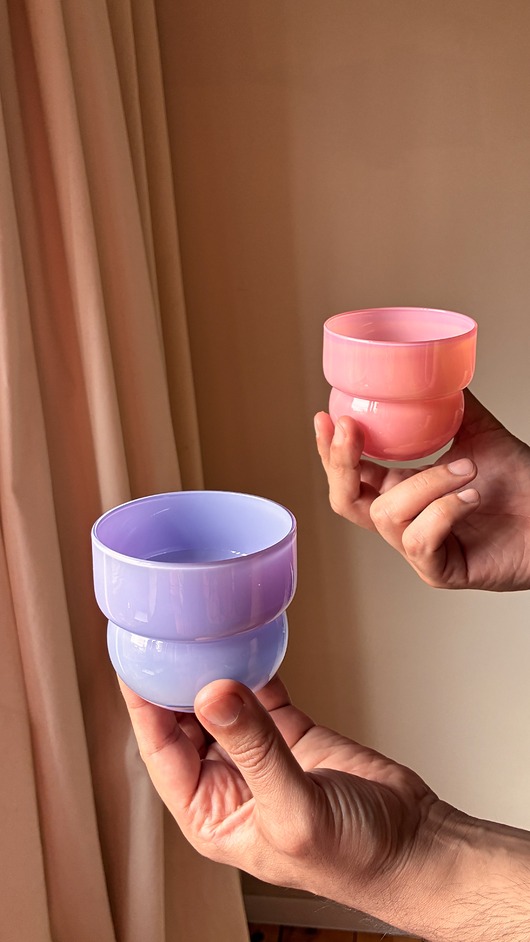 szklanki i kieliszki SZKLANKI RUNO MIX REGULAR (2szt.) niebieskofioletowy + grejpfrutowe