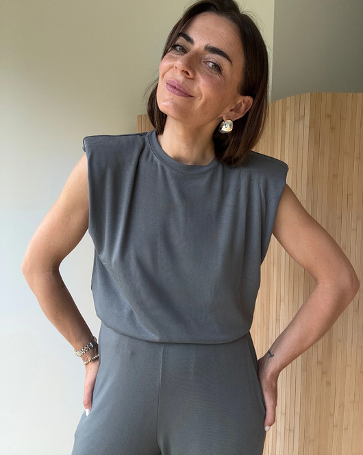 topy damskie Top Noble light antracite super soft
