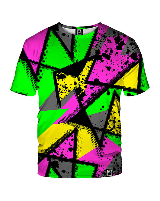 t-shirt damskie Damski T-shirt DR.CROW Abstract Geometric