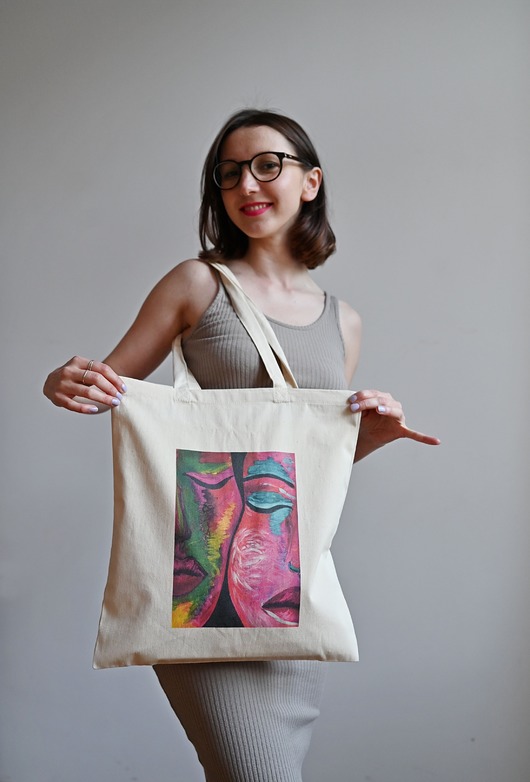 torby na zakupy Torba  art z reprodukcją obrazu! gruba bawełniana!