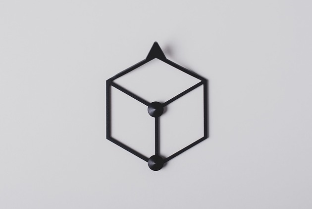 Wieszak ścienny STIGA XS czarny Polyhedra
