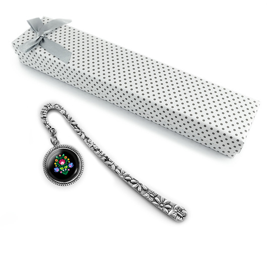 zakładki do książek Zakładka do książki - Folkowa czarna