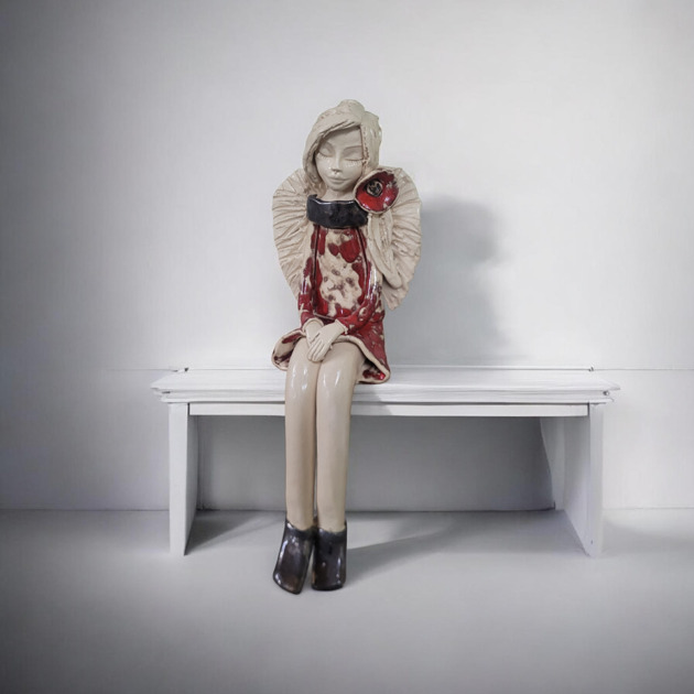 figurki i rzeźby Anioł ceramiczny