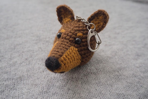 breloki DOBERMAN - brelok, zawieszka do torby, plecaka, kluczy