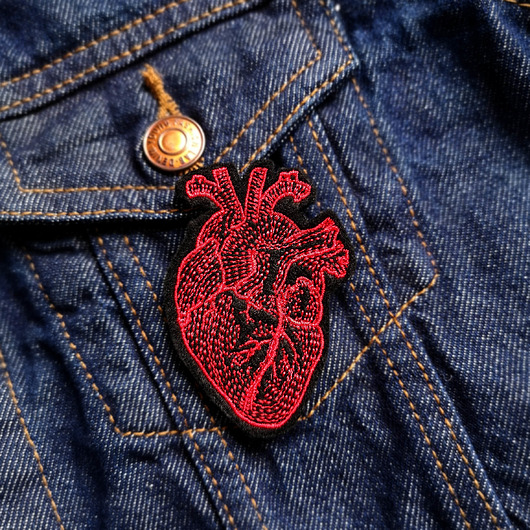 broszki Broszka Anatomiczne Serce
