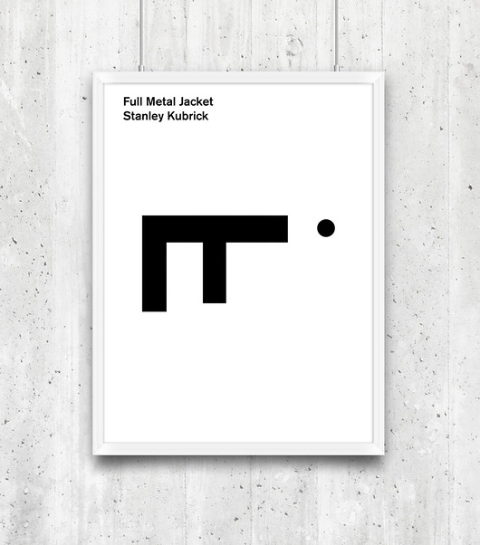 Full Metal Jacket -  plakat typograficzny A4 minimalmill