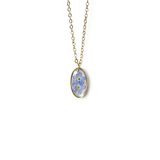 naszyjniki - inne Naszyjnik z niezapominajkami
