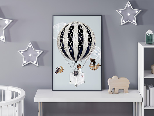 Plakat skandynawski dla dzieci Pas De LArt