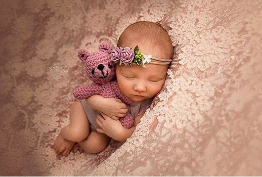OPASKA NEW BORN VINTAGE MINI WIANUSZEK Kwiaty FILIPOLA