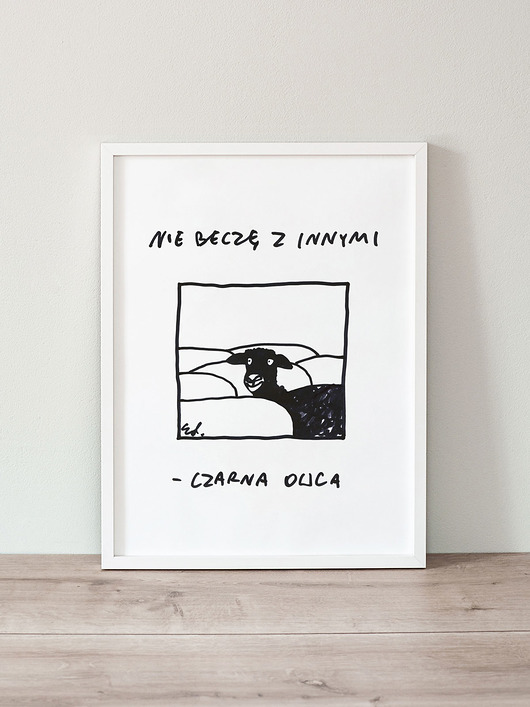 plakaty Plakat Nie beczę z innymi