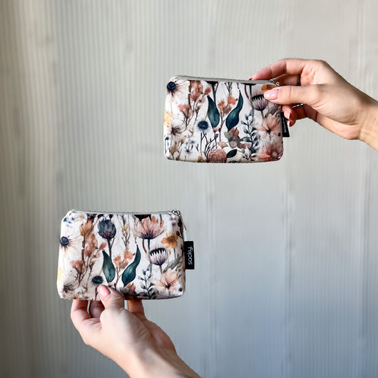 portfele damskie Card holder welur suszki