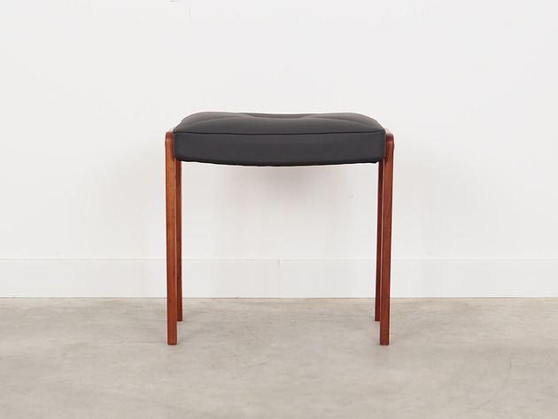 pufy do siedzenia Podnóżek tekowy, duński design, lata 70, produkcja: Dania