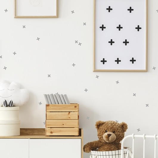 Naklejki Mini Plusy/Krzyżyki 2 cm 100 sztuk TamTamTu