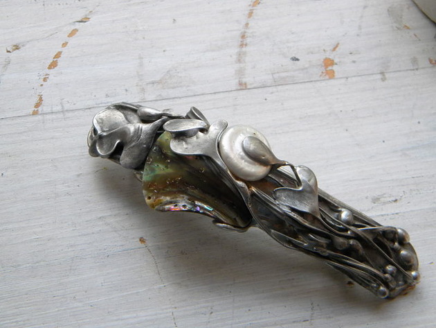 muszla paua - klamra do włosów Beata Trotter