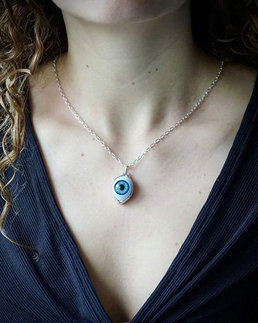 srebrne naszyjniki Naszyjnik OCULA maxi