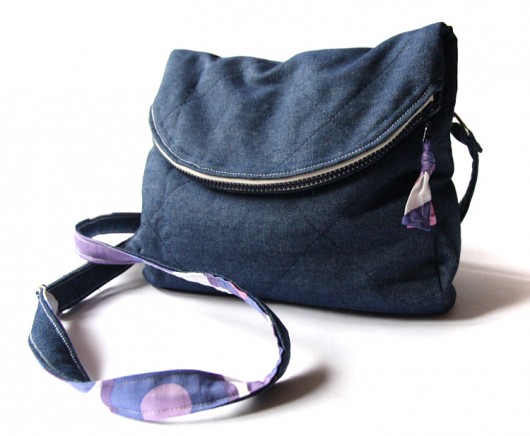 torebka midi - denim&violet 2- elfagado