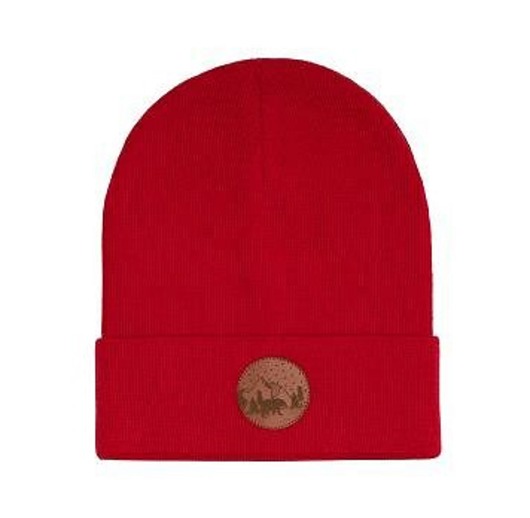 Czapka Beanie Bawełna Czerwona KABAK