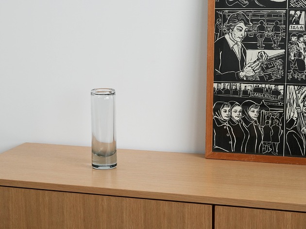 wazony Wazon szklany, duński design, lata 70, produkcja: Holmegaard