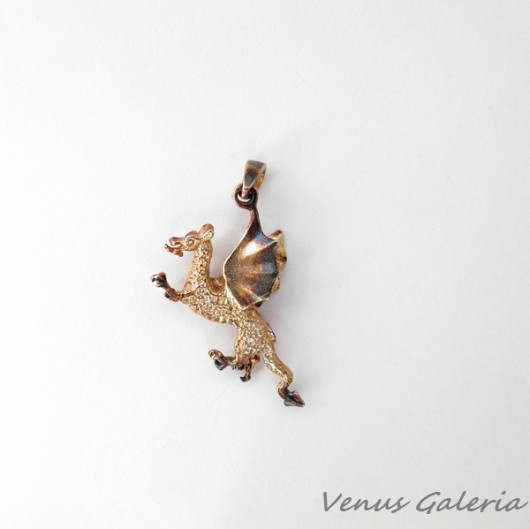 Wisiorek srebrny - Smok wawelski brązowy VENUS GALERIA