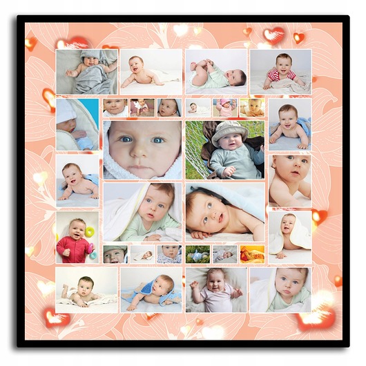 plakaty Plakat z 30 personalizowanymi zdjęciami wzory