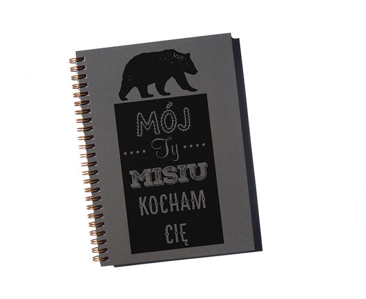 notatniki i albumy Mój ty misiu, Kocham Cię, notatnik