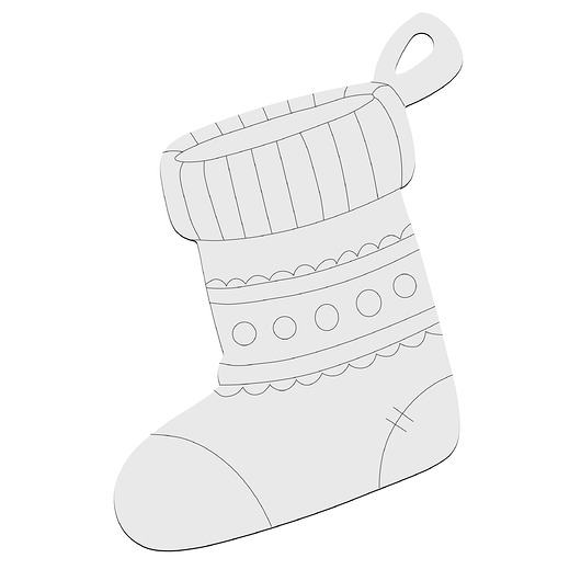 bombki BIAŁA Ozdoba Bombka Świąteczna na Choinkę Skarpeta do Malowania na Prezent