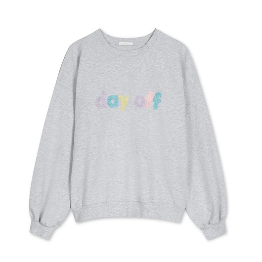 bluza bez kaptura damska Bluza day off szara