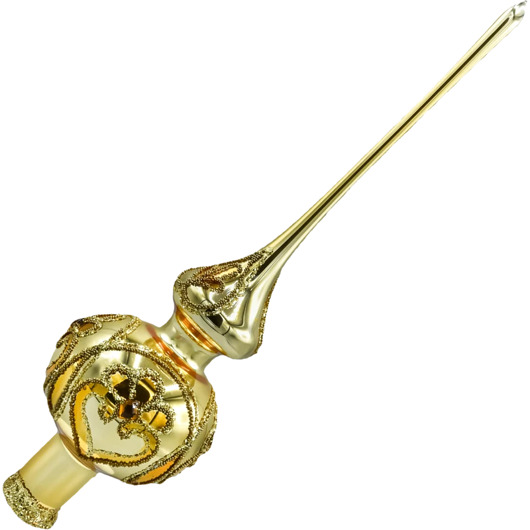 ozdoby choinkowe Bombka choinkowa: Czubek na choinkę: Złoty ornament